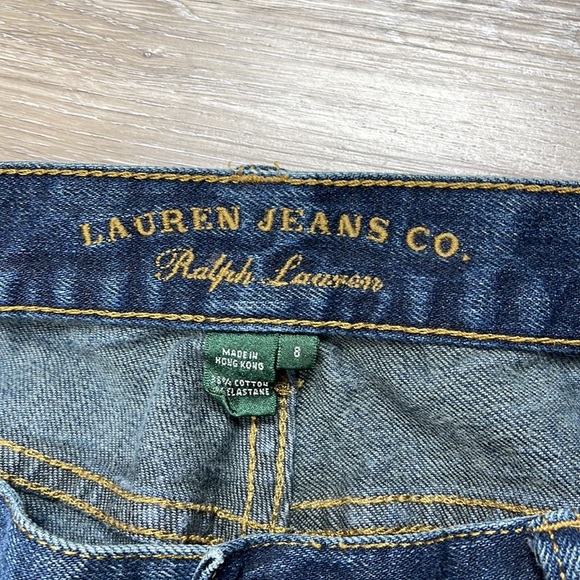 Ralph Lauren straight Destroyed Jeans Size 8 Stretch - Picture 4 of 5